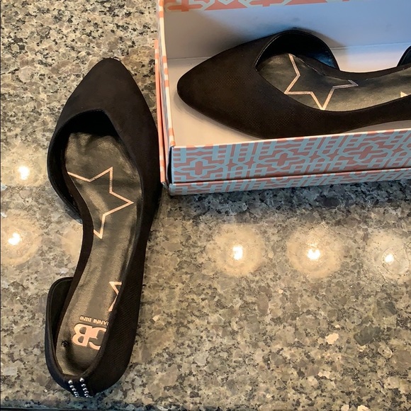 Gianni Bini Watchout Black Flats 9.5 NWT - Picture 1 of 6